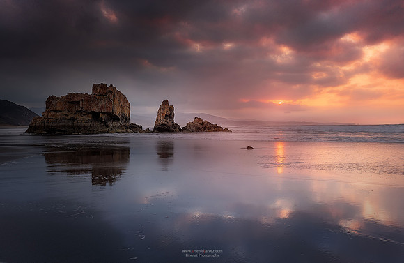 Sunset in Playa de Bayas